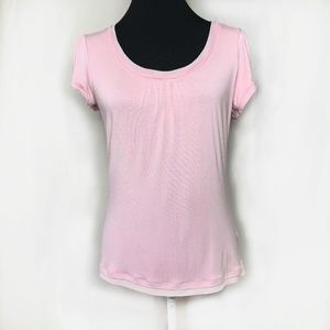 Sarah Spencer Petite Light Pink Short Sleeve Top